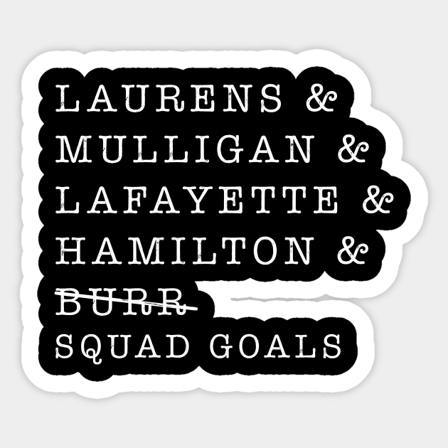 hamilton squad Sticker by christiemcg